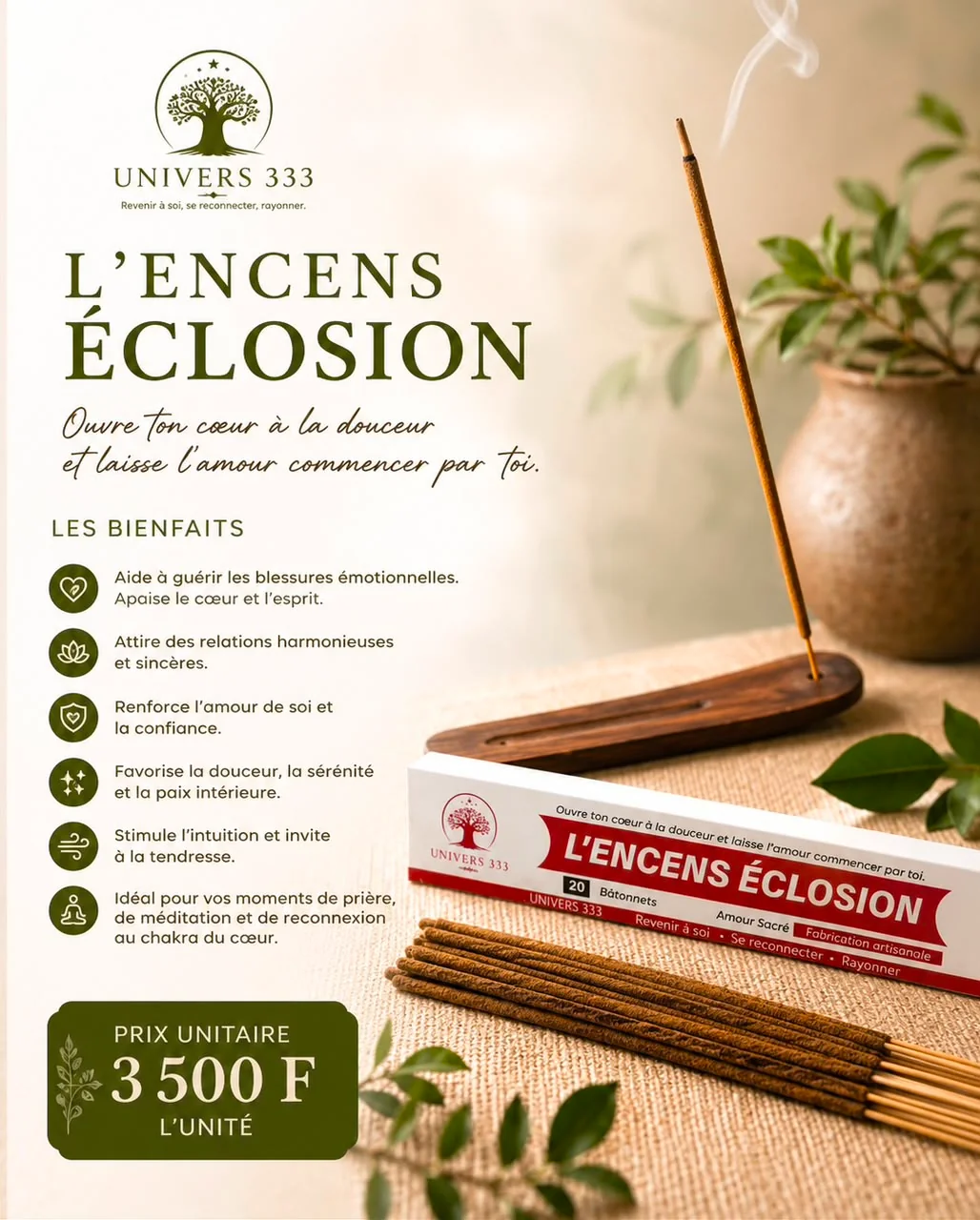 Fiche détaillée — L'Encens Éclosion