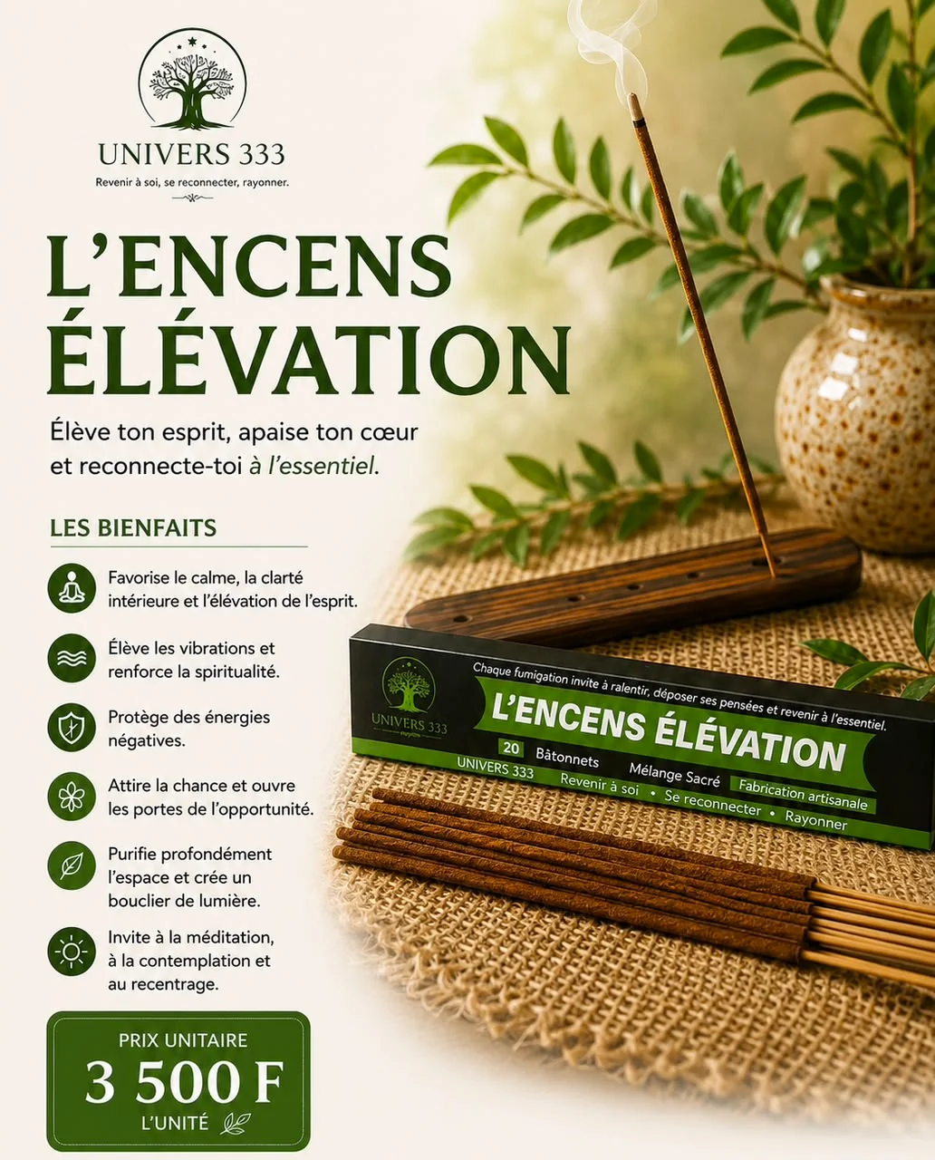 Fiche détaillée — L'Encens Élévation