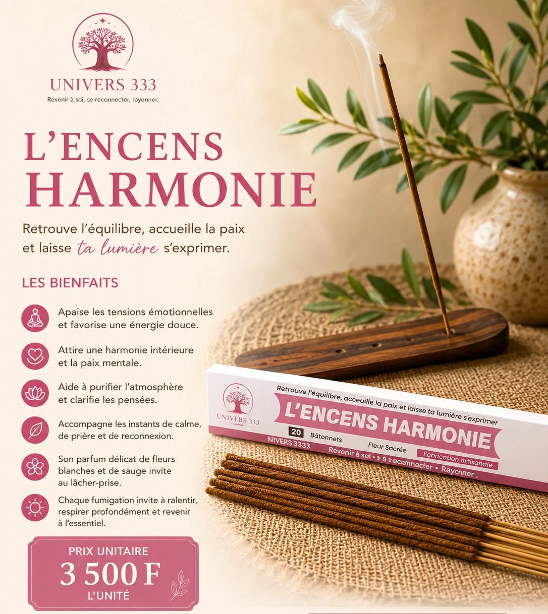 Fiche détaillée — L'Encens Harmonie
